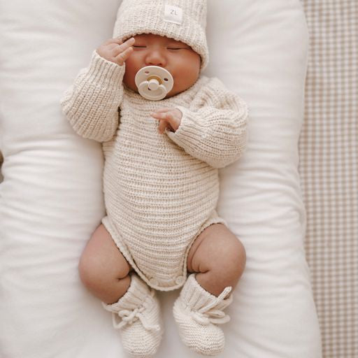 Ziggy Lou | Chunky Strikket Tøfler - Honey