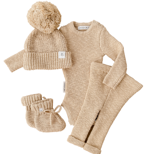 Ziggy Lou | Strikket Leggings - Wheat