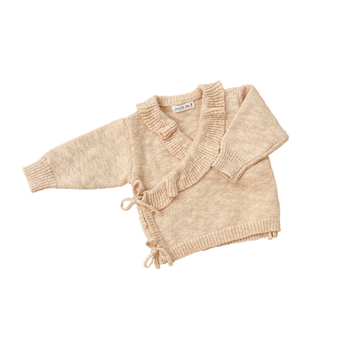 Ziggy Lou | Strikket Omslagsjakke - Shell Frill