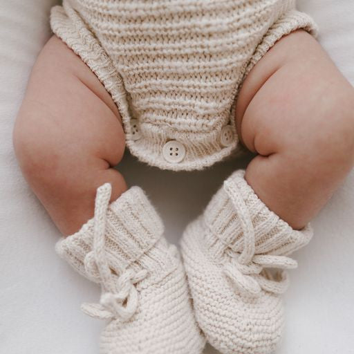 Ziggy Lou | Chunky Strikket Tøfler - Honey