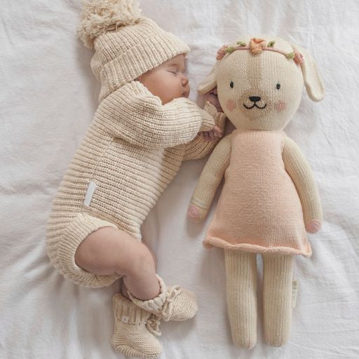 Ziggy Lou | Chunky Strikket Tøfler - Honey