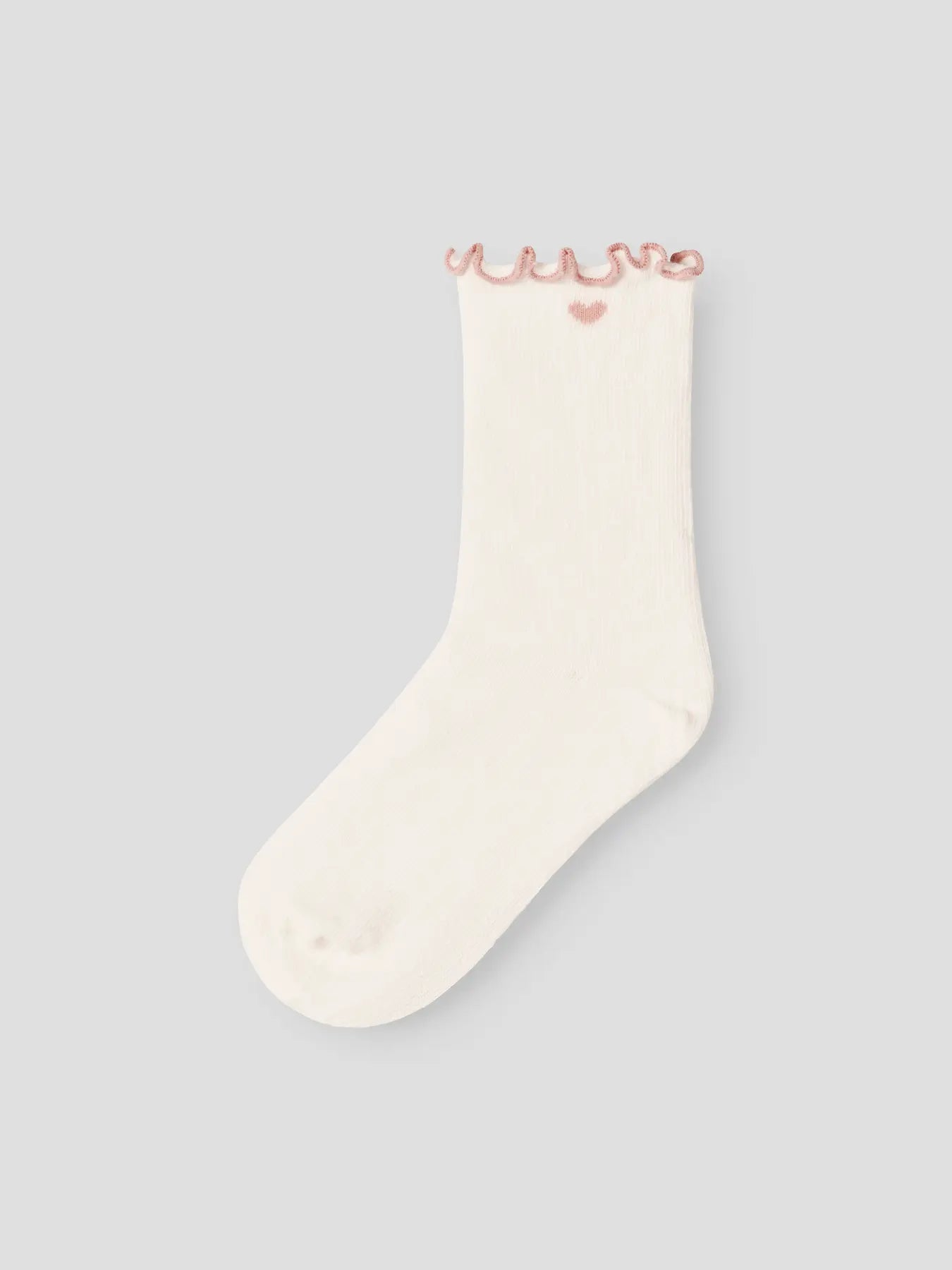 Lil Atelier MINI | Ducia Hjertesokker - Coconut Milk/Misty Rose