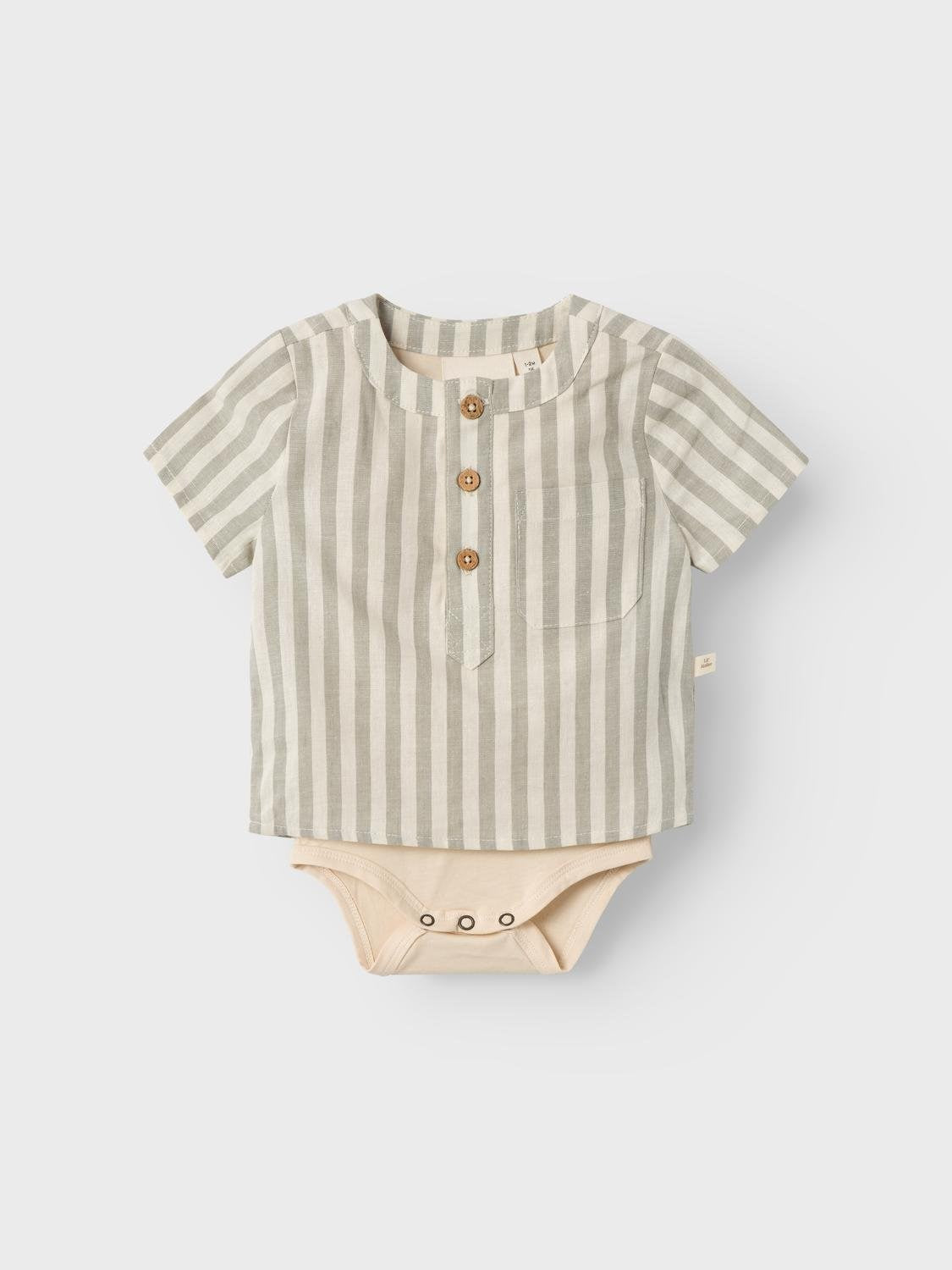 Lil Atelier Baby | Dino Loose Body Shirt - Turtledove