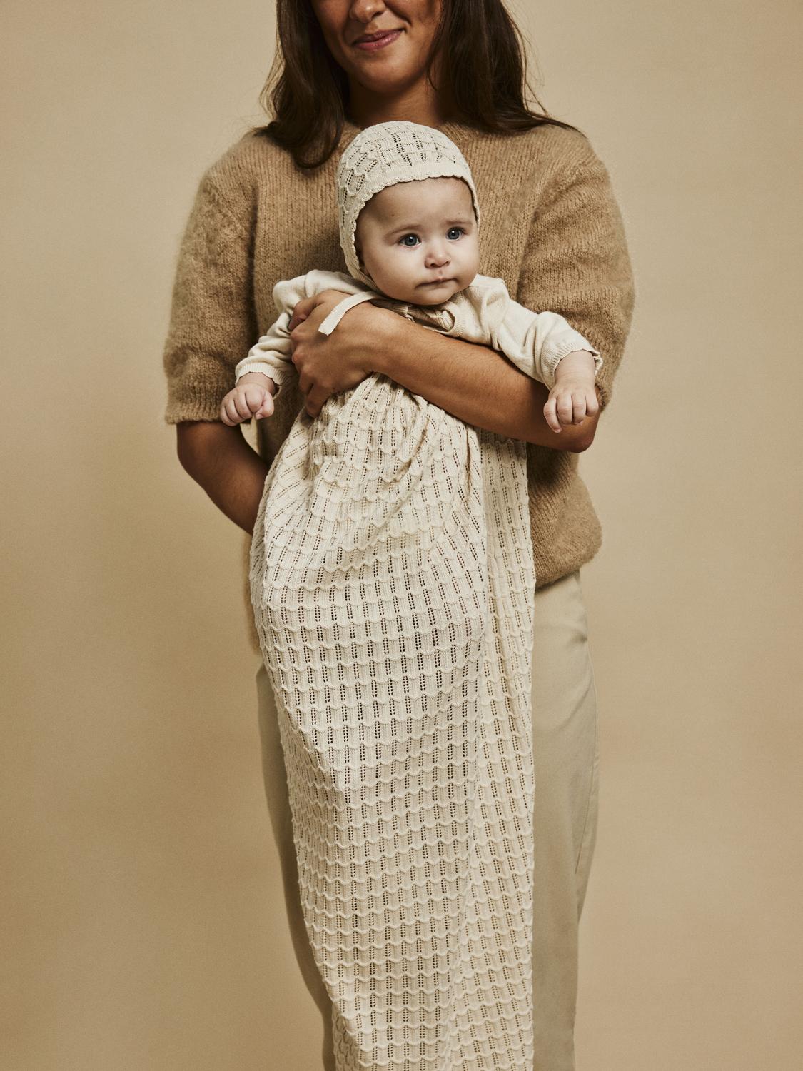 Lil Atelier Baby | Dåpskjole Fauci Occasion Knit Dress - Sandshell