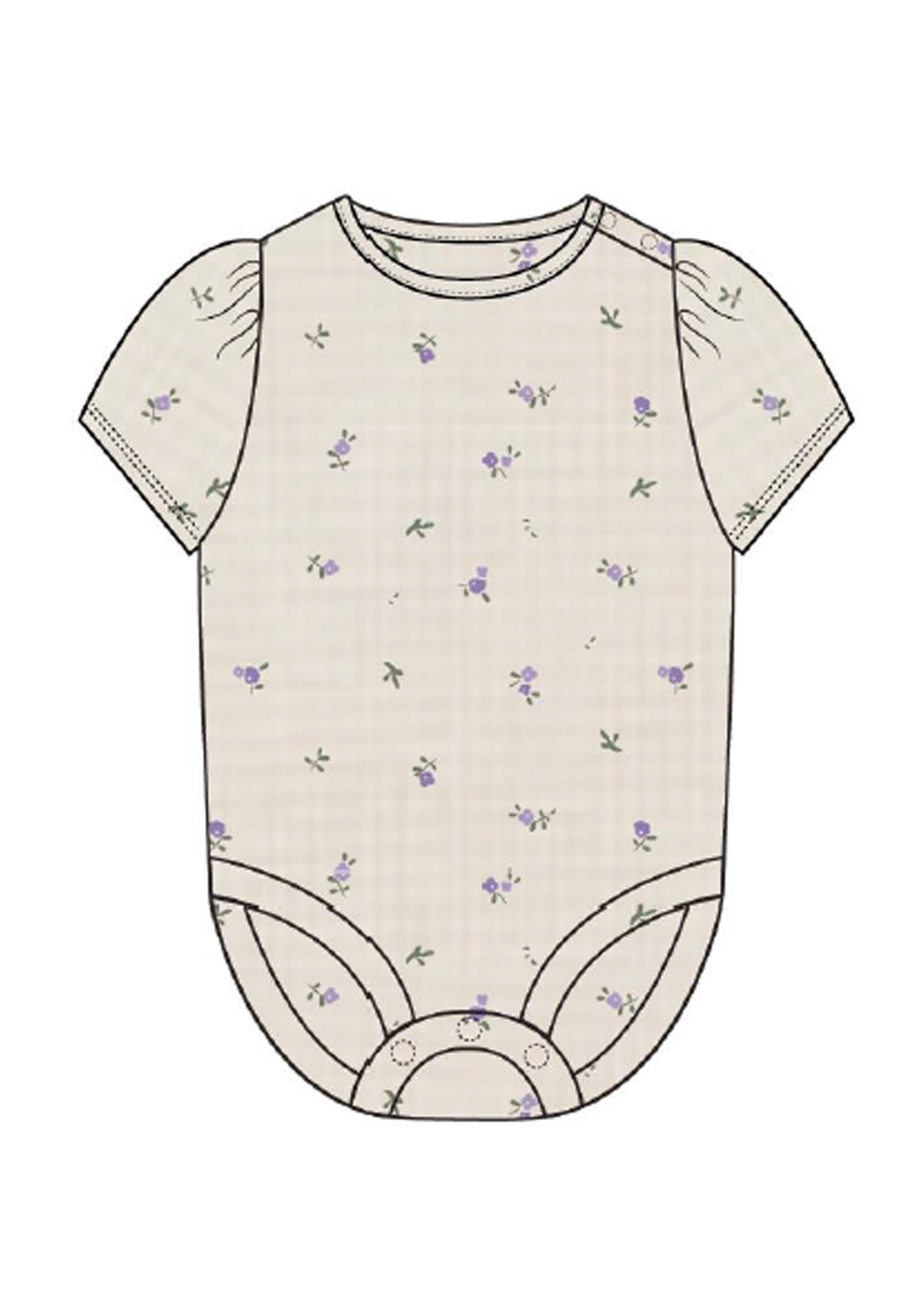 Name It Baby | Fjolia kortermet Body - Jet Stream