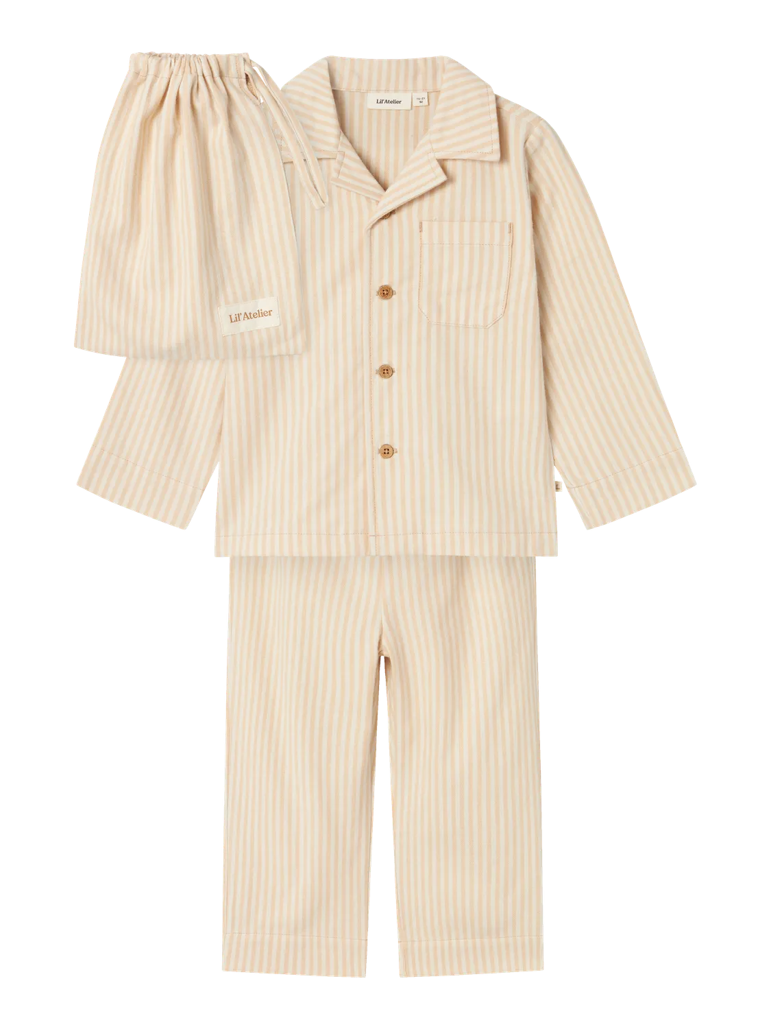 Lil Atelier Mini | Classic Pyjamas Set - Turtledove