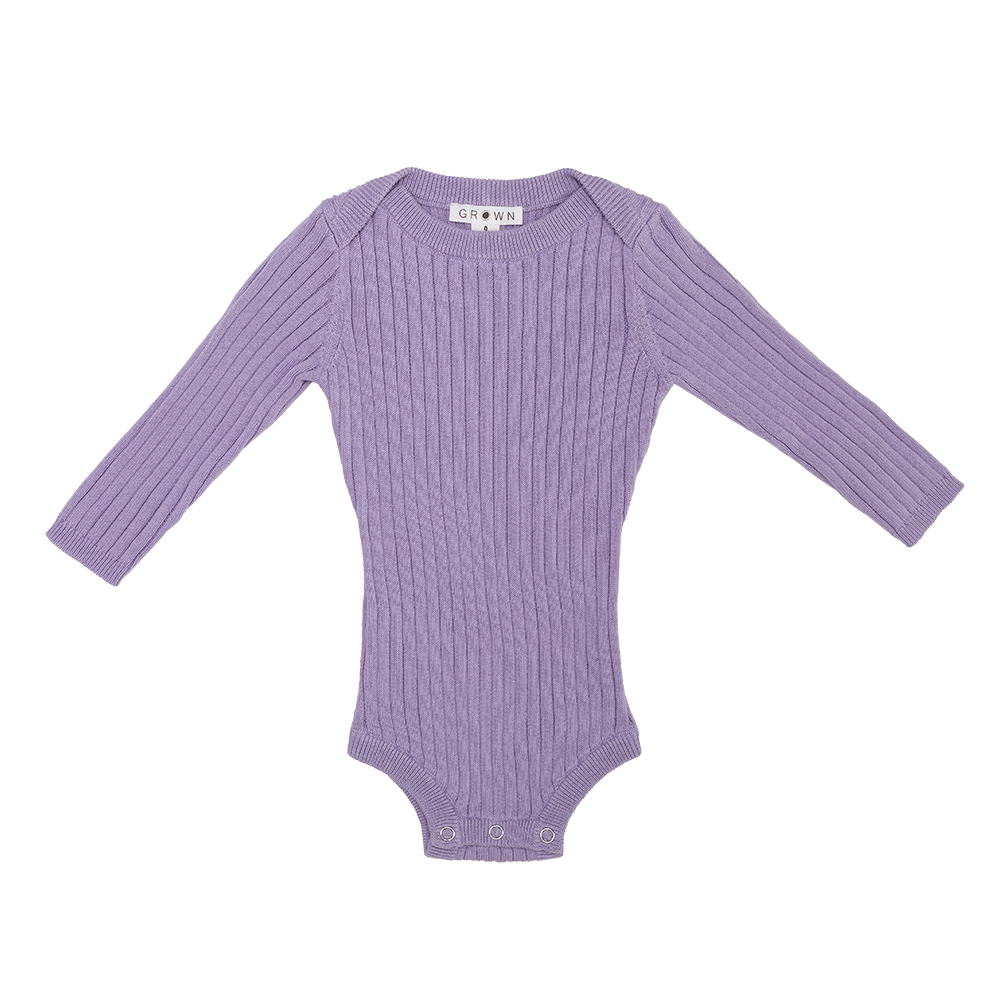 Grown | Ribbed Essential Bodysuit - Lilac