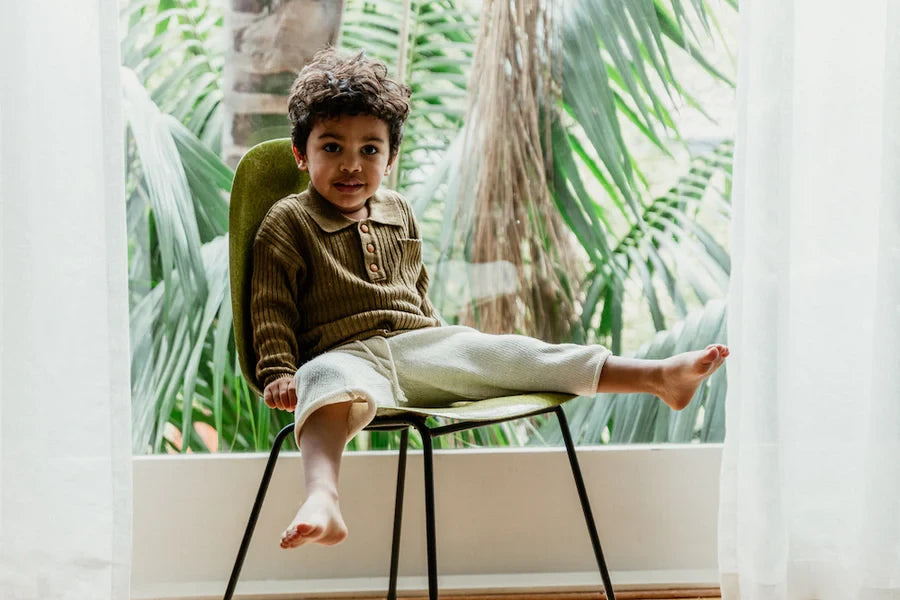 Grown | Strikket Genser i Lin - Linen