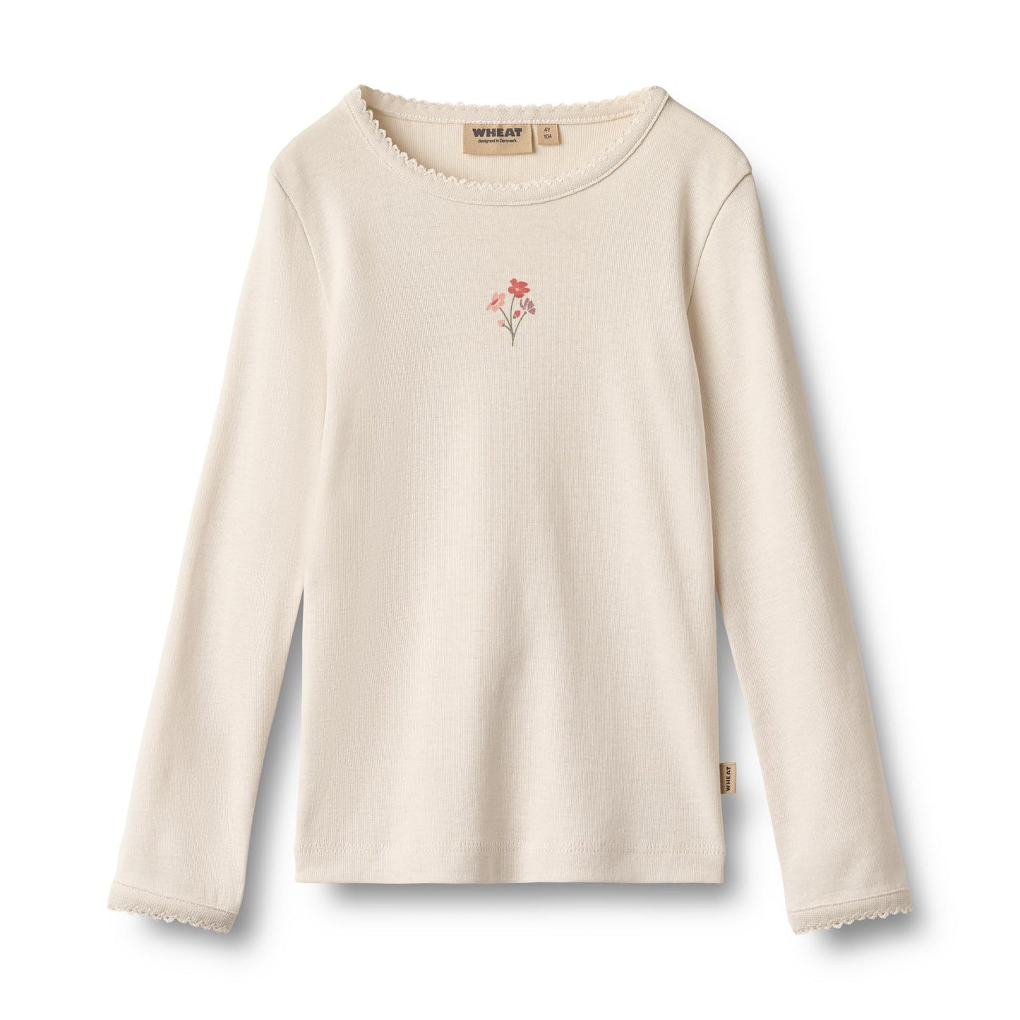 Wheat | Bomullsgenser med print - Eggshell