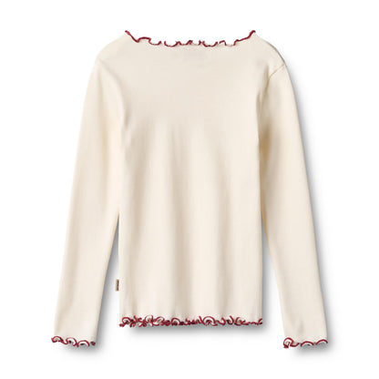 Wheat | Ida Basic bomullsgenser - Ivory