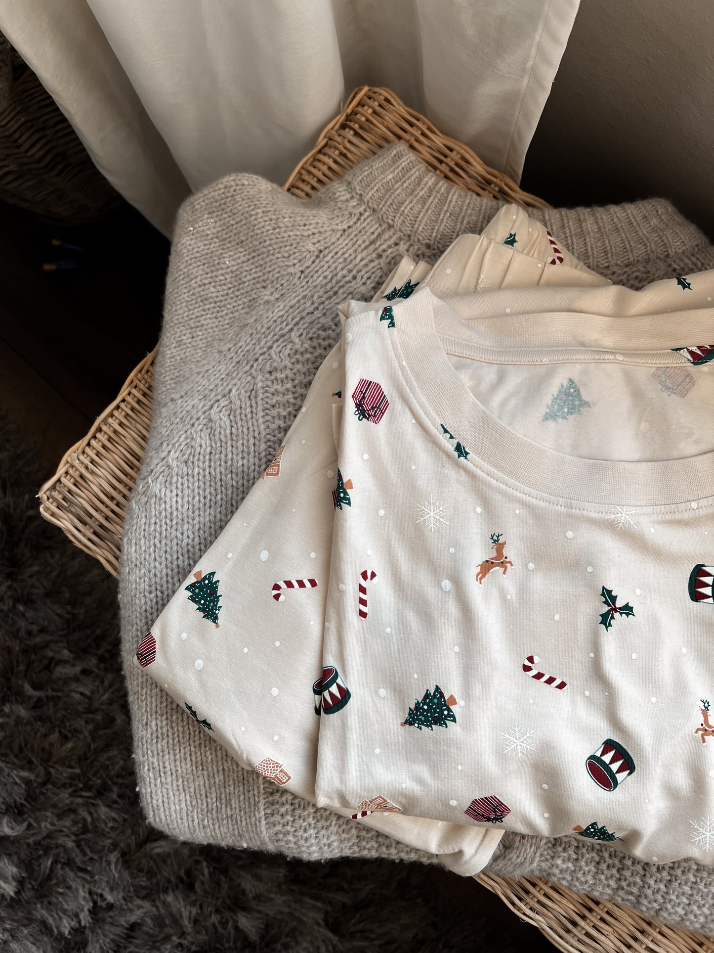 Name it Voksen | Julepysj Familiematch Unisex - Whitecap Christmas