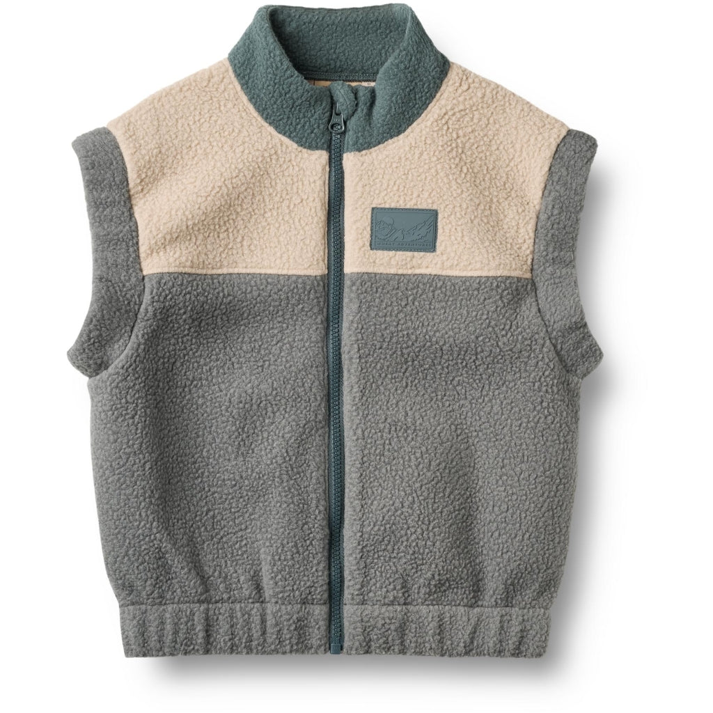 Wheat | Gilet Ask Fleecevest - Flint