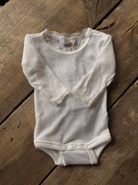 Joha | Body i ull/silke Pointelle - Off White