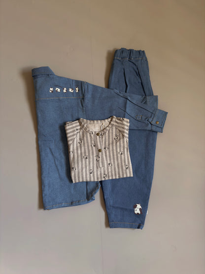 Thats Mine | Diego Unisex Denim Pant - Copen blue