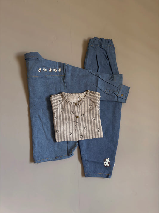 Thats Mine | Diego Unisex Denim Pant - Copen blue