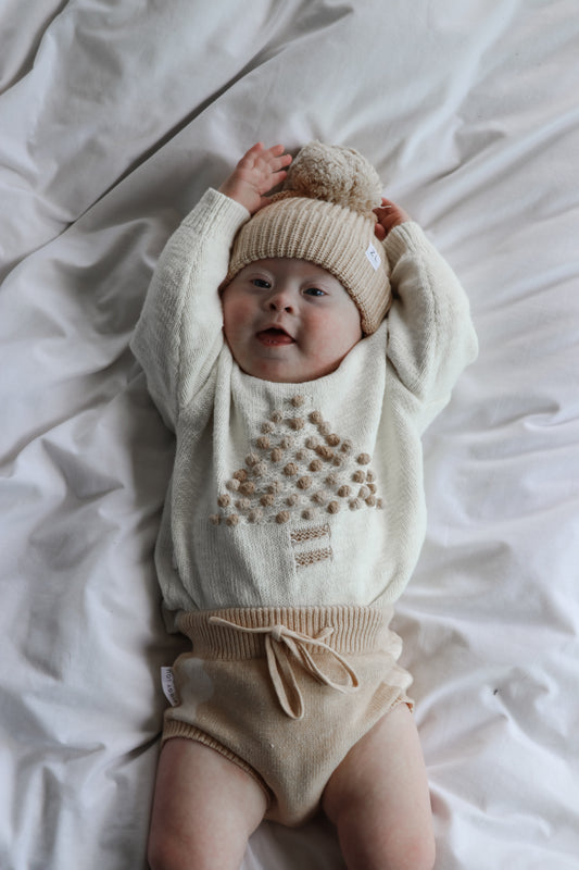 Ziggy Lou | Chunky Strikket Genser - Coconut Christmas