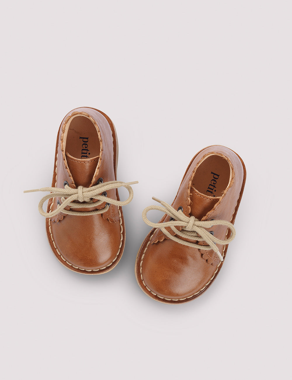 Petit Nord | Scallop Boot - Cognac