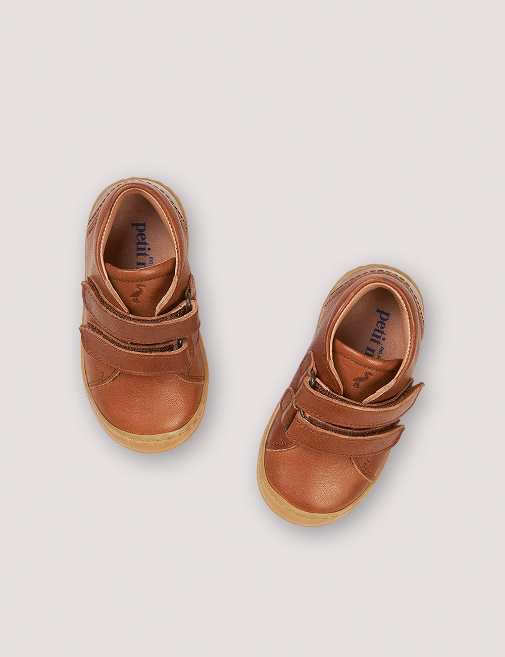 Petit Nord | Everyday shoe Velcro - Cognac