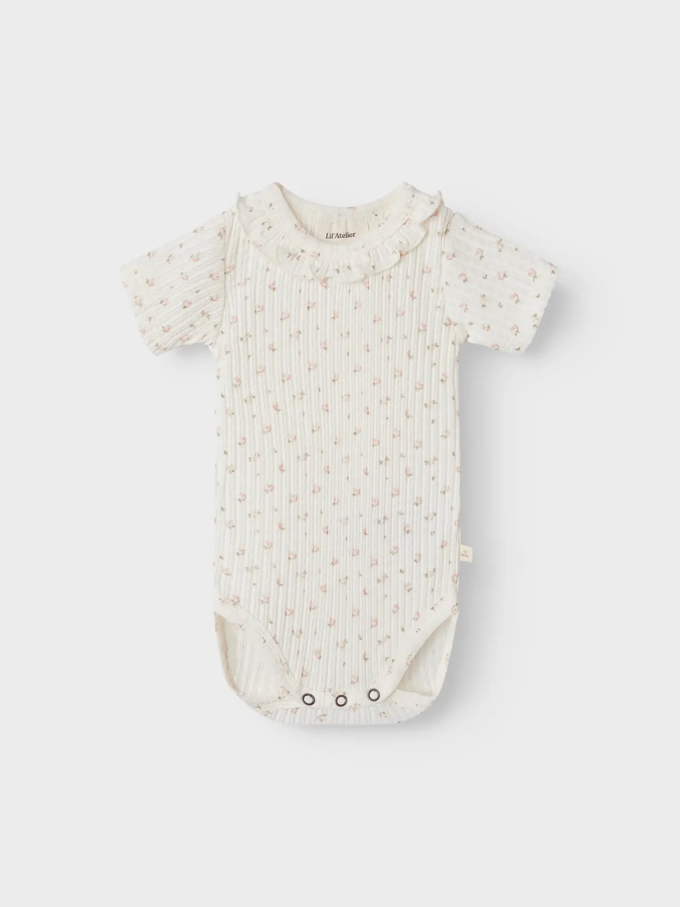 Lil Atelier BABY | Hulla Slim pointelle body - Coconut Milk