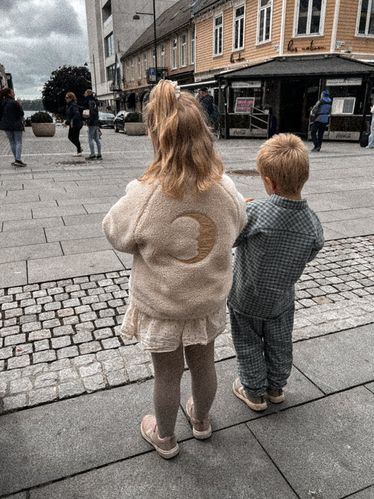 Lil Atelier Mini | Lajo Unisex Teddy Bomberjakke - Moon