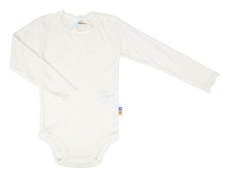 Joha | Body i ull/silke Pointelle - Off White