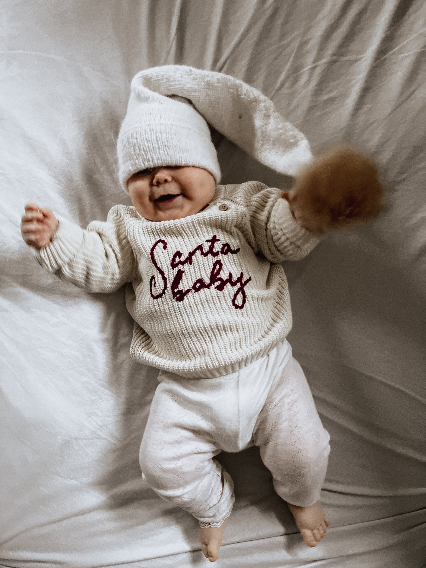Lil Atelier Baby | Oversized strikket genser - Turtledove