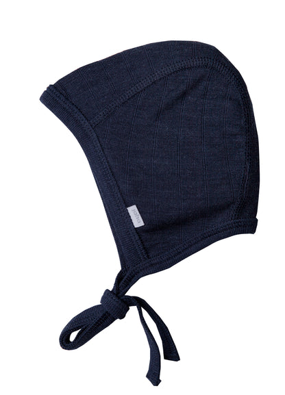 Joha Baby | Hjelmlue i ull/silke - Navy
