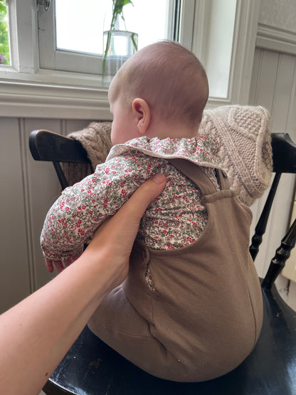 Lil Atelier Baby | Unisex London Loose Overall -  Shitake