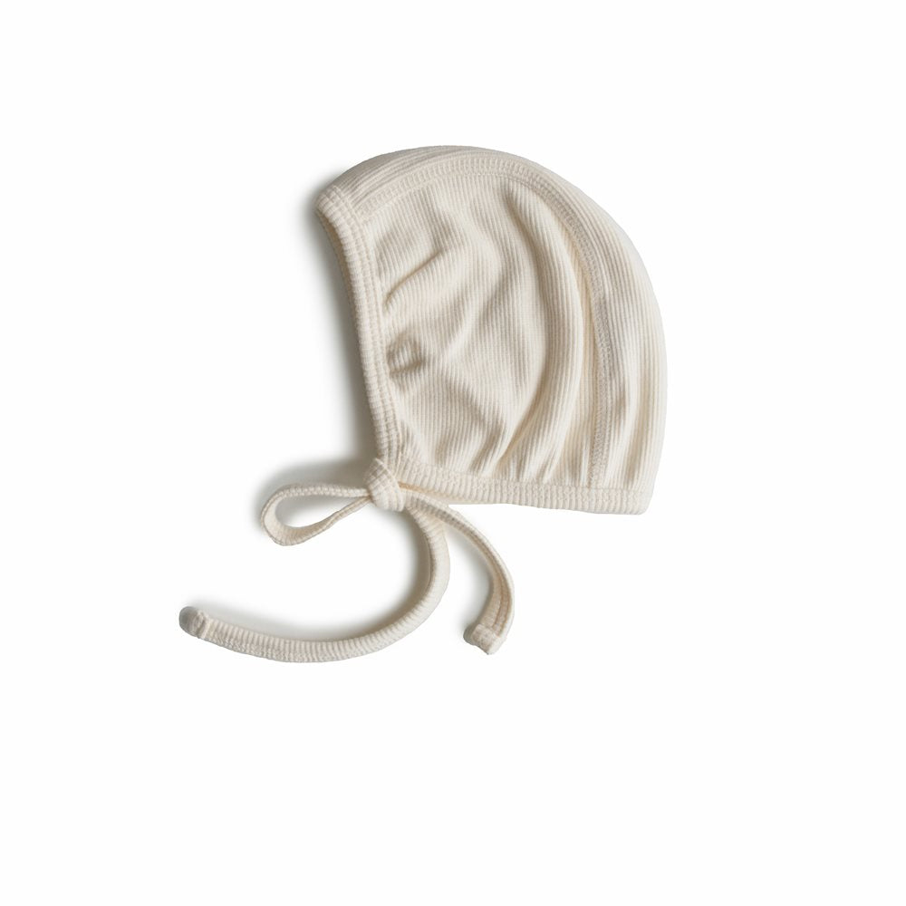 Mushie | Ribbed Baby Bonnet