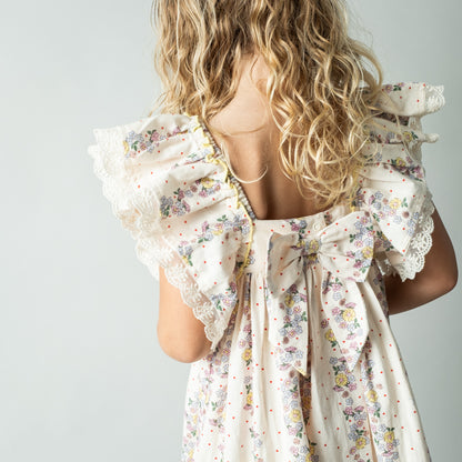 That`s Mine | Celina Kjole i lin/bomull - Shell fleur