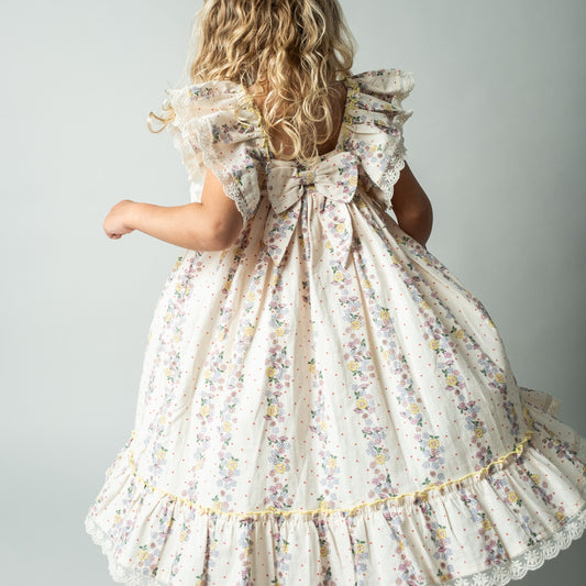 That`s Mine | Celina Kjole i lin/bomull - Shell fleur