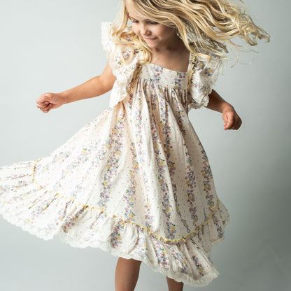 That`s Mine | Celina Kjole i lin/bomull - Shell fleur