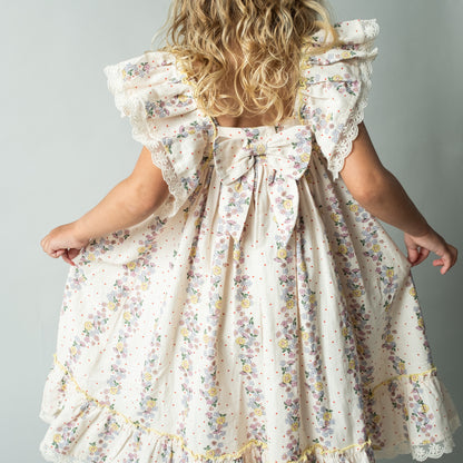 That`s Mine | Celina Kjole i lin/bomull - Shell fleur