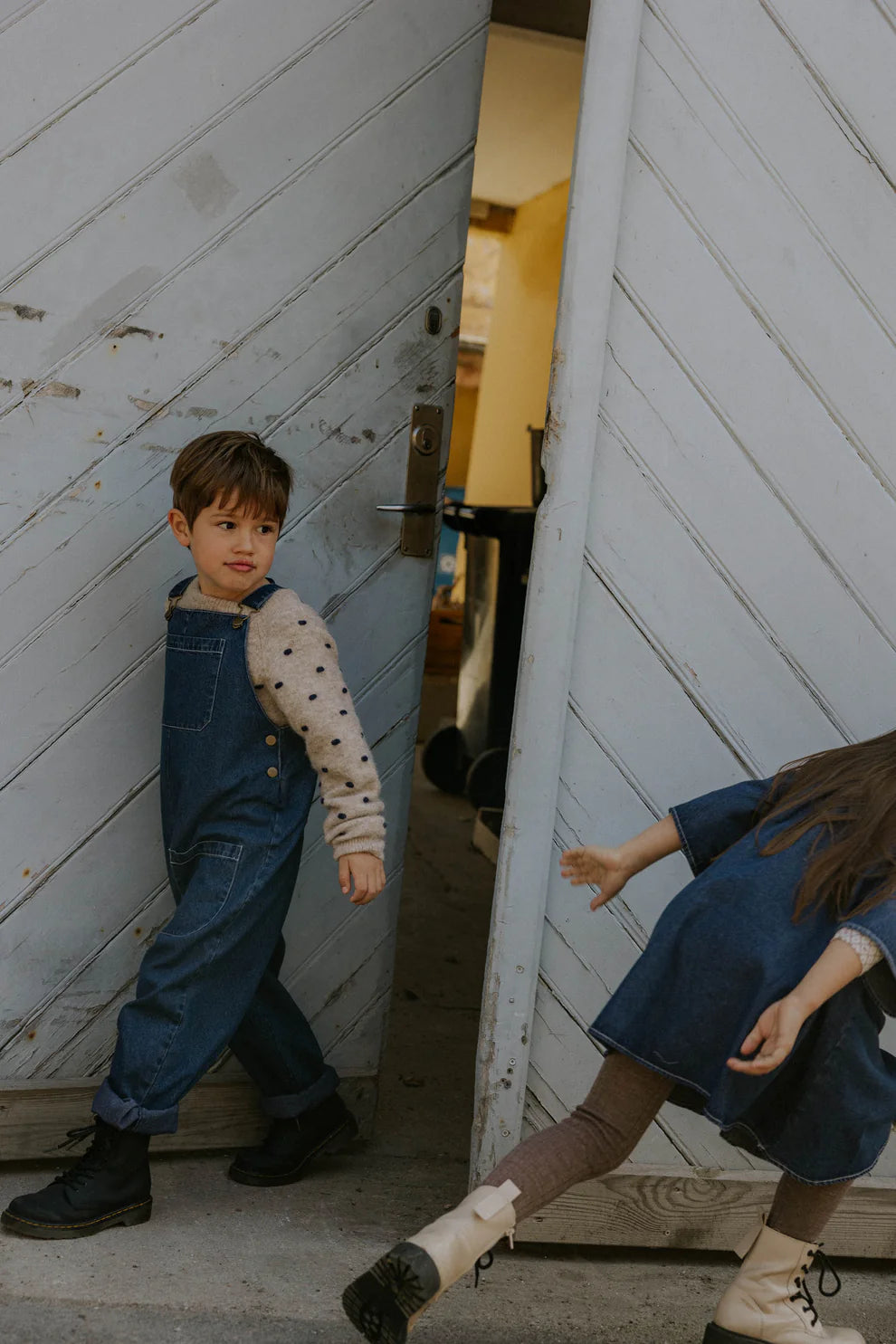 Fliink | Don Denim Unisex Overall - Dark denim Blue