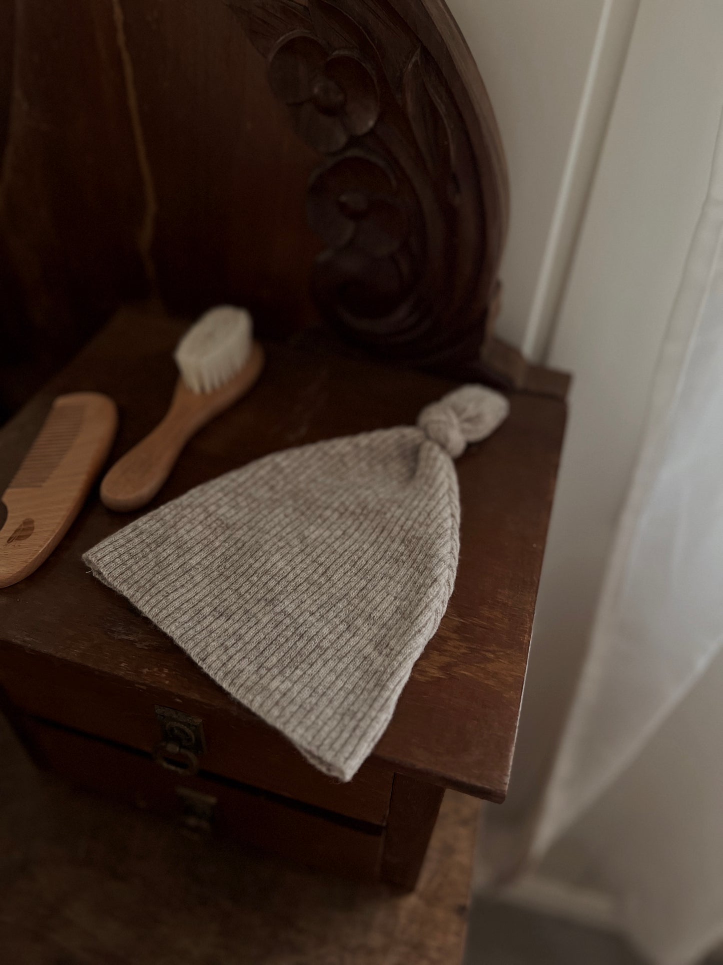 Anna b Official | Hazel Knyttet babylue Merinoull - Beige Melange