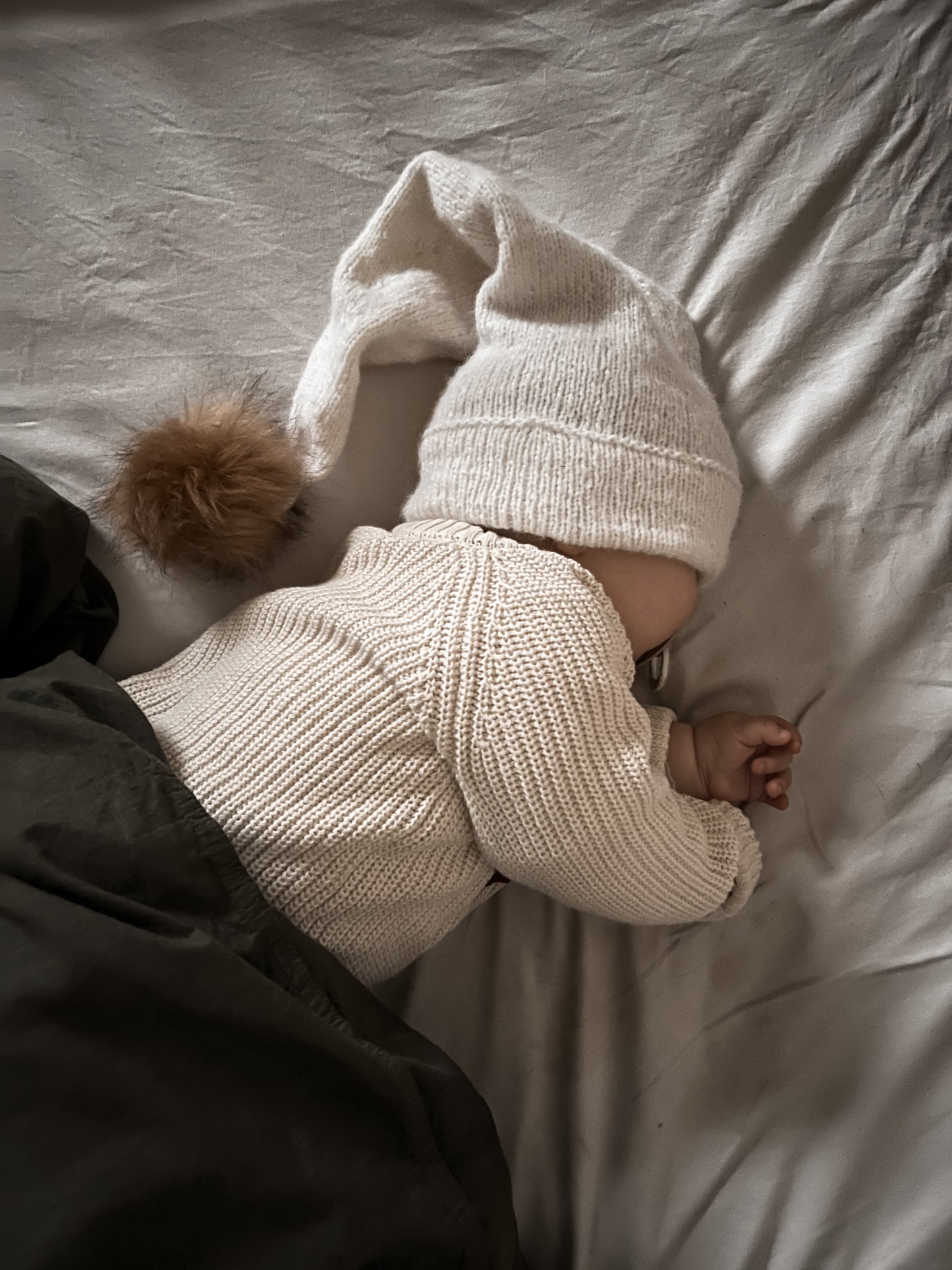 Lil Atelier Baby | Oversized strikket genser - Turtledove