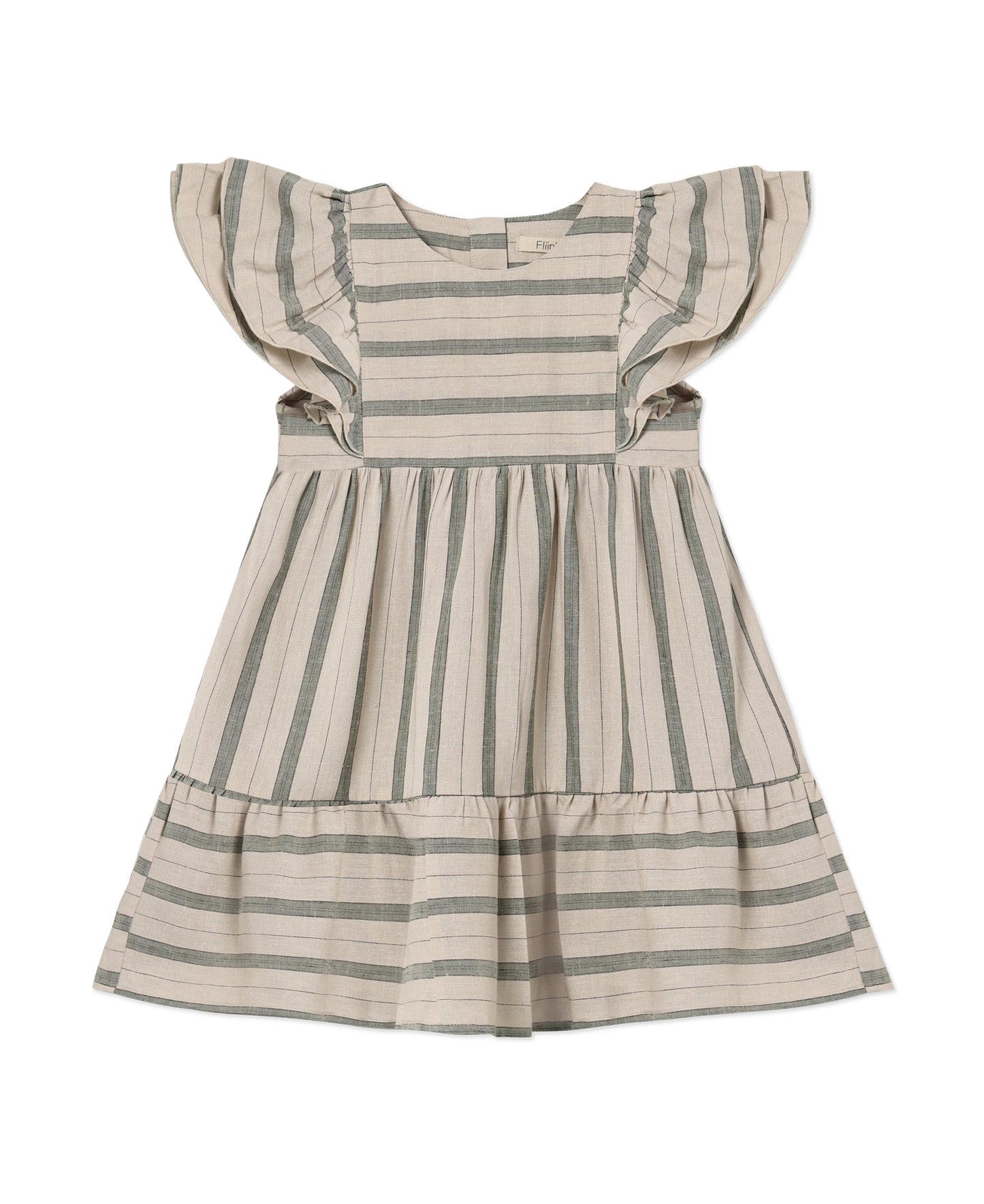 Fliink | Vira dress - Sandshell/hedge green
