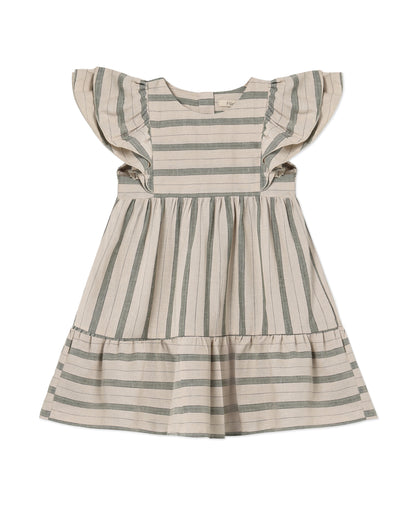 Fliink | Vira dress - Sandshell/hedge green