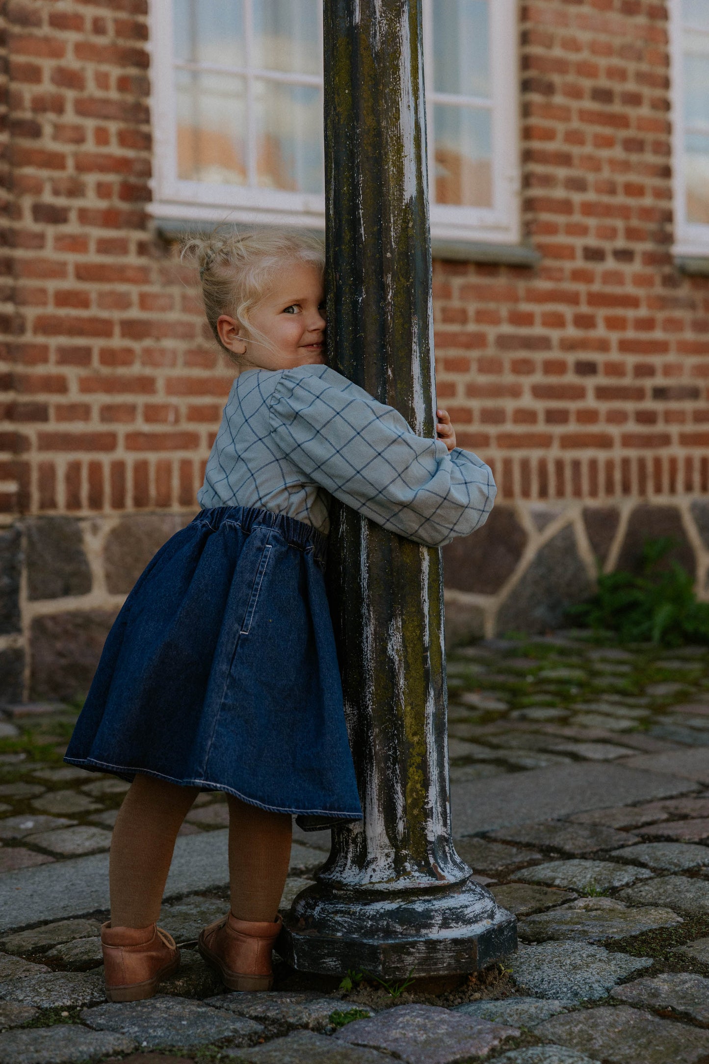 Fliink | Cody Check Blouse - Slate
