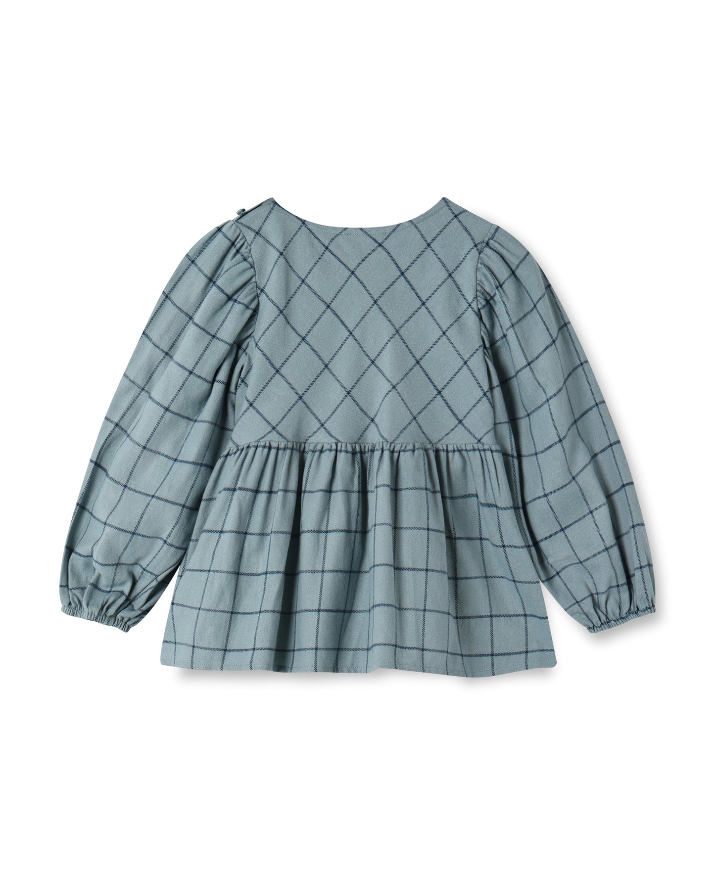 Fliink | Cody Check Blouse - Slate