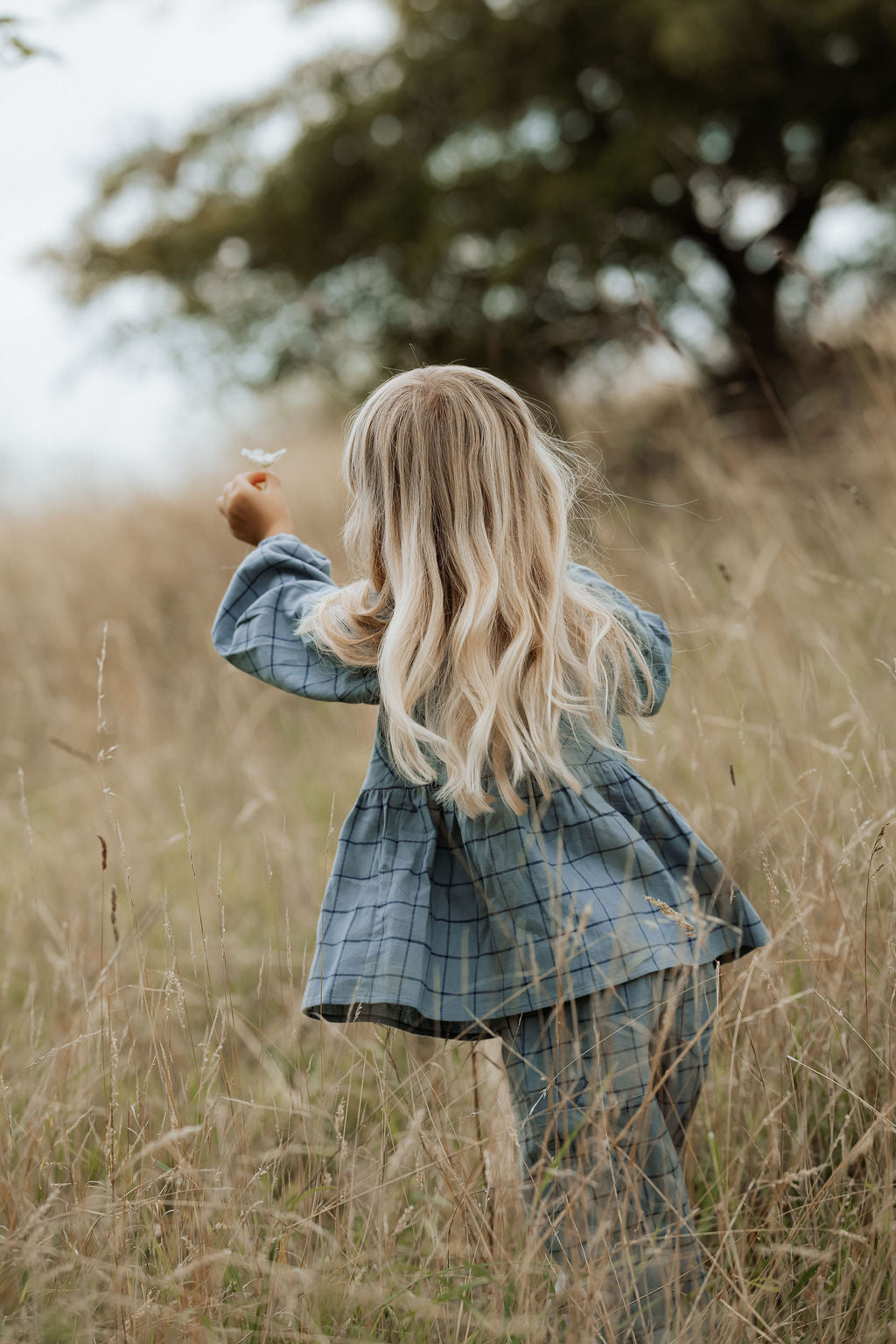 Fliink | Cody Check Blouse - Slate