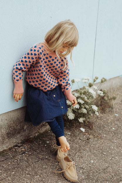 Fliink | Denim Skjørt - Dark denim blue