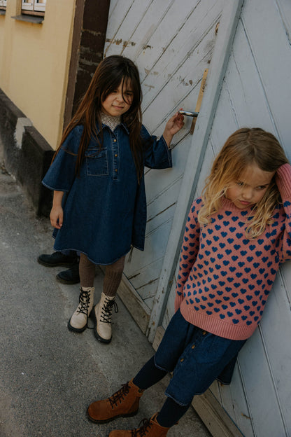 Fliink | Denim Skjørt - Dark denim blue