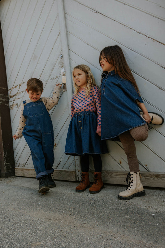 Fliink | Don Denim Unisex Overall - Dark denim Blue