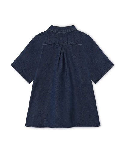 Fliink | Denim Kjole - Dark denim blue