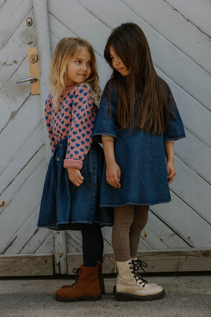 Fliink | Denim Kjole - Dark denim blue