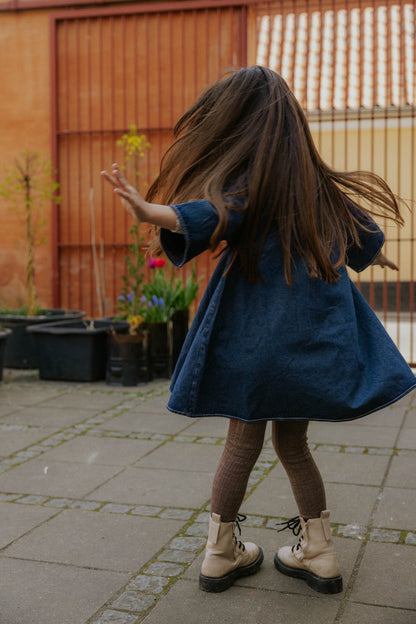 Fliink | Denim Kjole - Dark denim blue