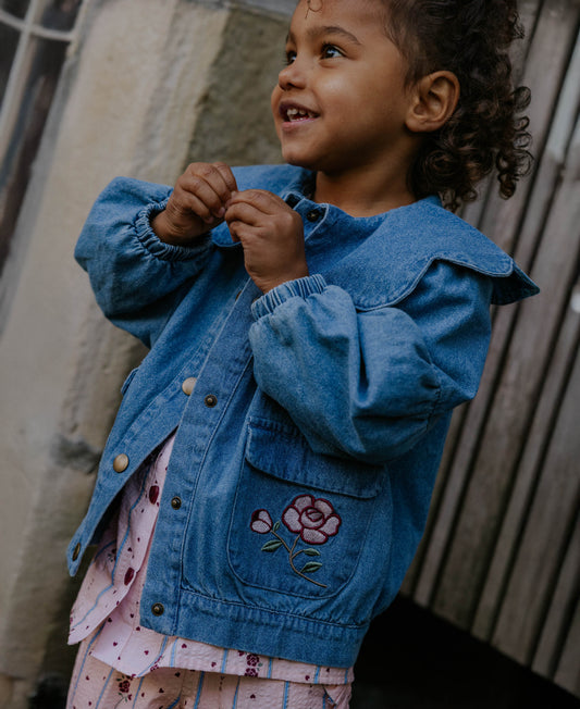 Fliink | Don Rose Bomberjacket - Medium Denim Blue