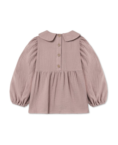 Fliink | Elmo Bluse i muslin - Woodrose