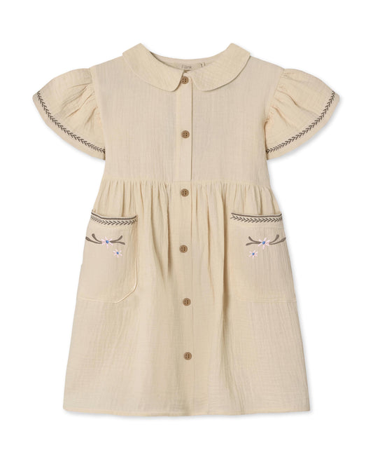 Fliink | Amour Flower dress - Sandshell